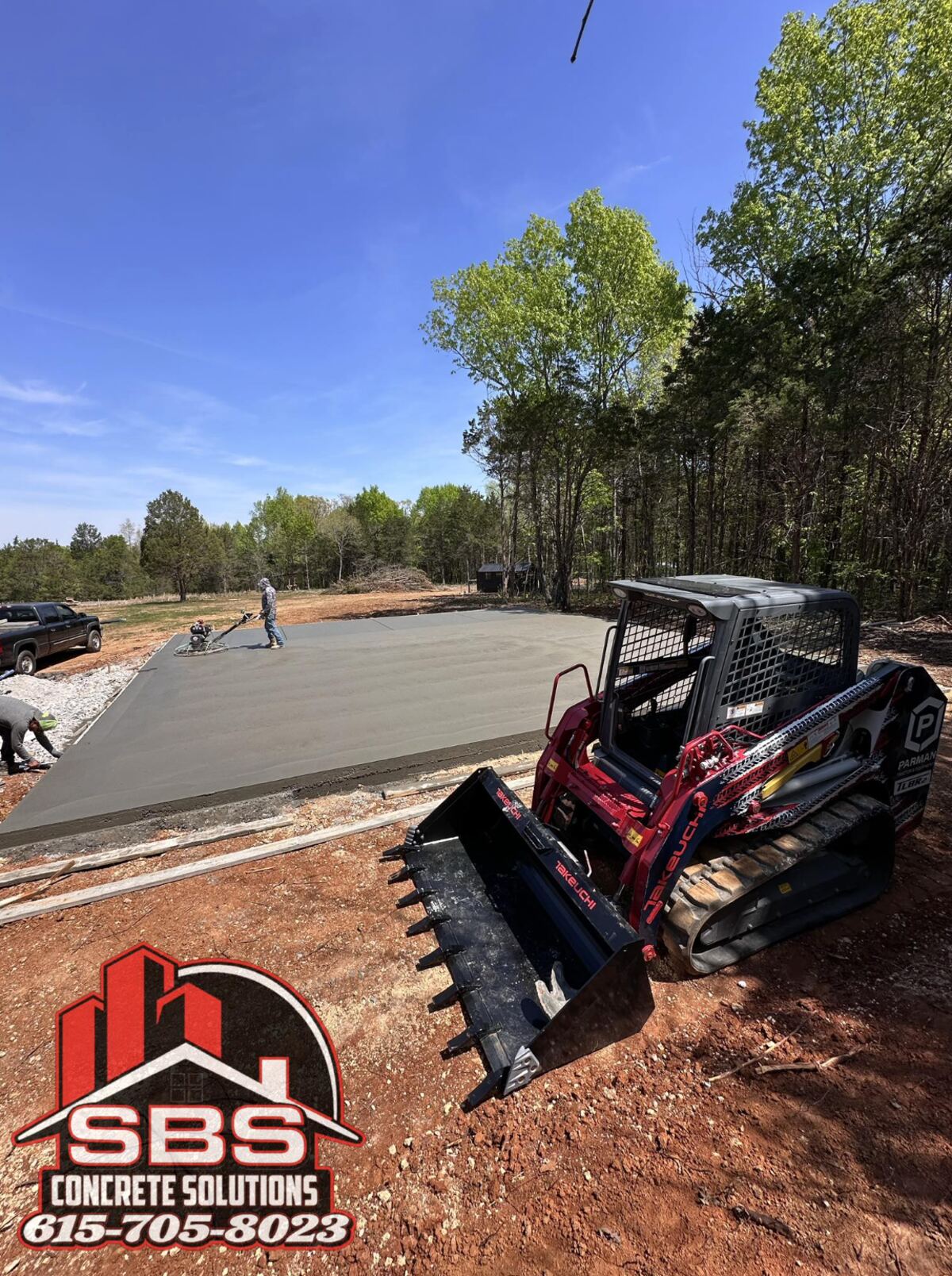 Cameron Toulson on a Maury County concrete pour