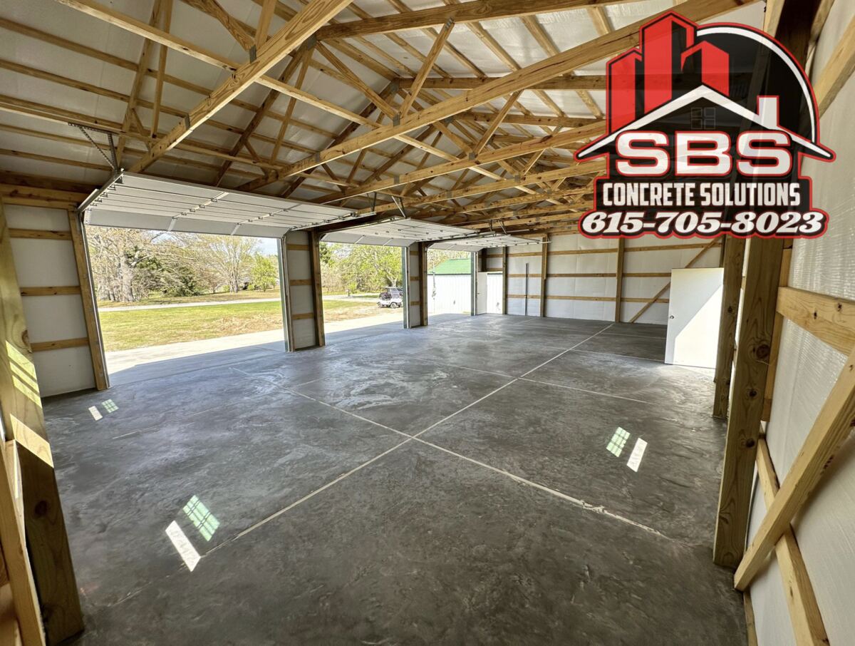 Commercial polished concrete floor