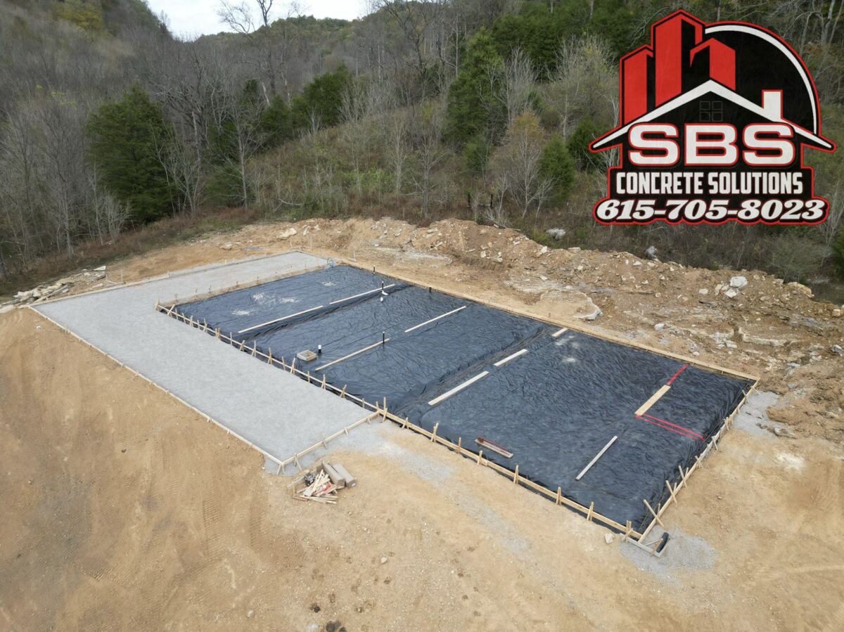 Vapor barrier and rebar slab prep Tennessee